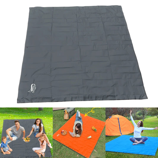 Tent Floor Mat Tarpaulin Waterproof Ultralight Beach Camping Bag Tent Mat Foldable Picnic Blanket Beach Mat for Travel