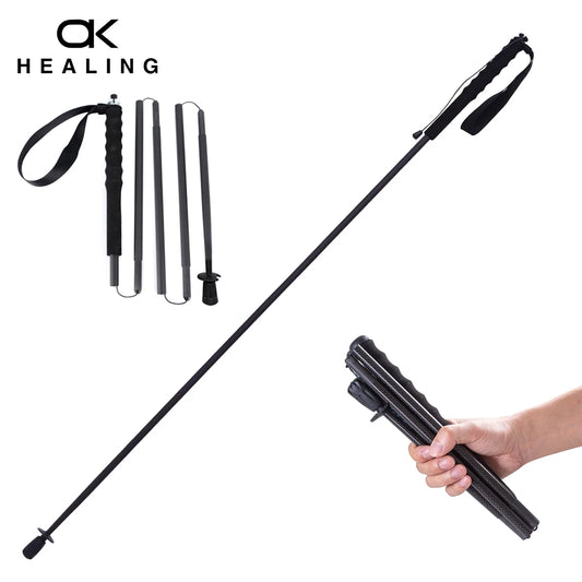 115g Super Light Weight Trekking Poles Foldable 5-Sections Hiking Sticks Climbing Poles Collapsible Nordic Walking Sticks Poles