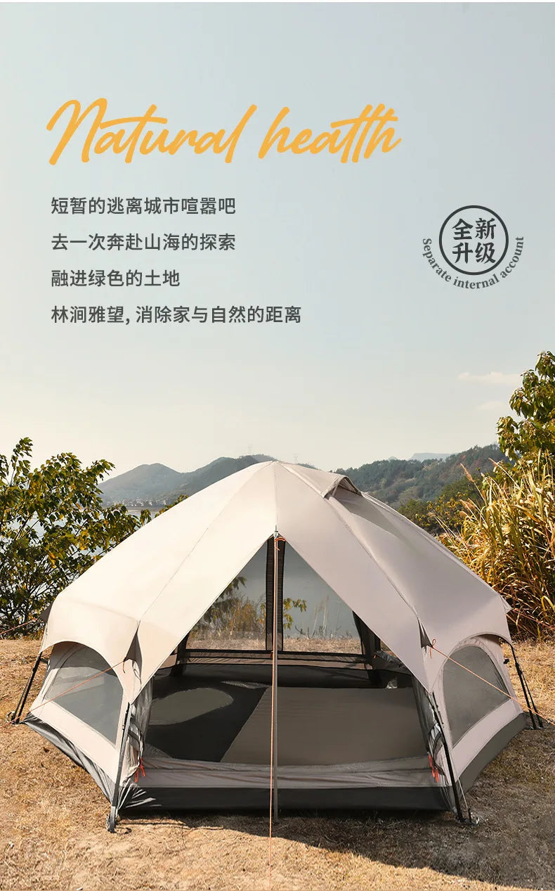 Fully automatic mushroom tent Outdoor camping field camping folding portable quick opening thickened rain proof   tent