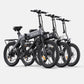 Black ENGWE-Electric Bicycle for Adults, City Bike Motor, Powerful Motor, Electric Bicycle, 20*3.0in, 36V 19.2AH, 250W, 25 km/h