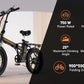 HITWAY BK11M Electric Bike for Adults, 20" x 4.0 Fat Tire Ebike with 750W Motor, 48V/15Ah Foldable Electric Bike, E Bike 7-Speed