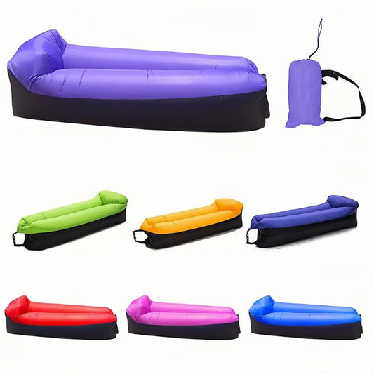 Portable Camping Inflatable Sofa Cushion Waterproof Air Bed Folding Chair Sleeping Bag Outdoor Fast Infaltable Beach Lazy Bags