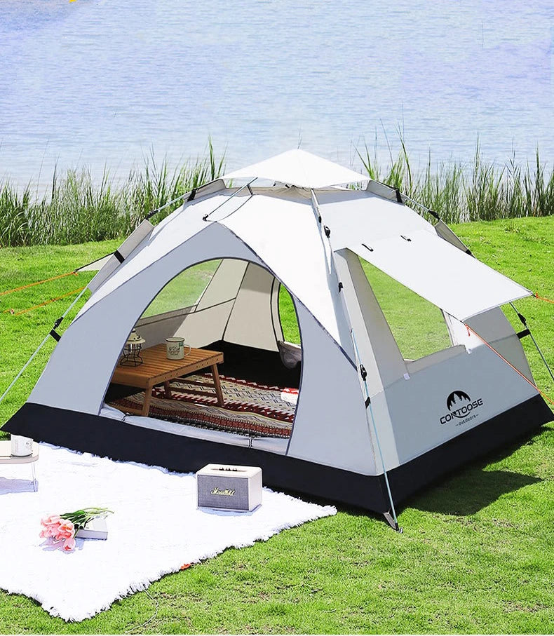 Outdoor Camping Tent Automatic Quick Opening Free Construction of Rain and Thick Camping Tent Portable Collapsible UV Protection