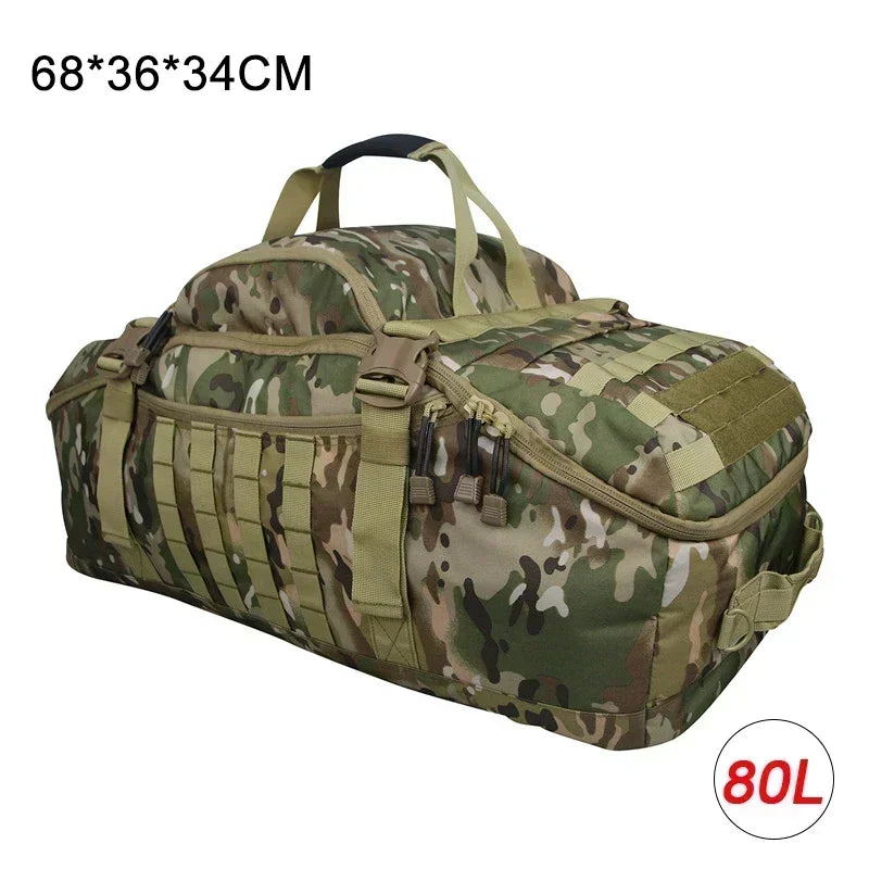 35L 50L 80L Outdoor Mountaineering Bag Molle Tactical Backpack Large Duffel Bag Hiking Camping Travel Bags