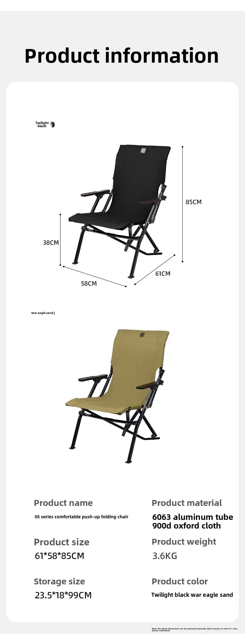 Shinetip Outdoor Camping Chair Furniture High Back Recliner Relax Lightweight Foldable Portable Adjustable Camping Kermit Chair