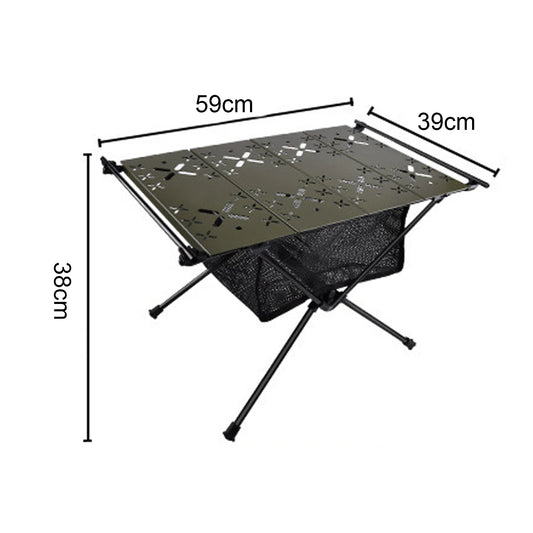 Aluminum Alloy Folding Barbecue Camping Table High Stability Load Capacity Multifunction Ultralight Portable Picnic BBQ Table