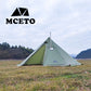 Lightweight Tipi Hot Tents with Stove Jack, Standing Room,Teepee Tent for Hunting, Family Team Camping,Brown, 6-8Persons