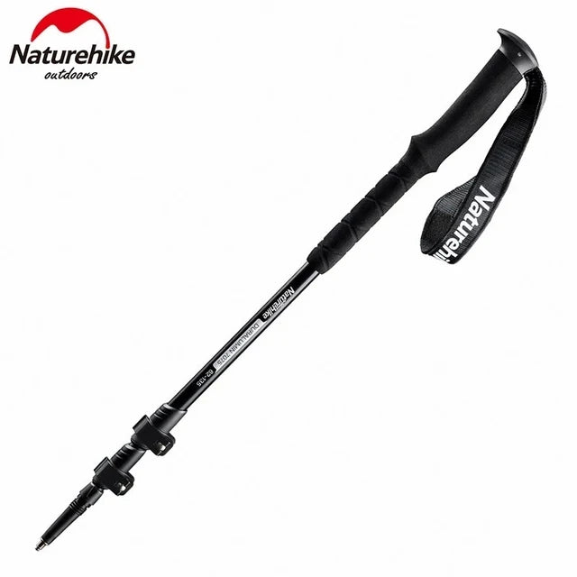 Naturehike Trekking Pole 7075 Aluminum Alloy Outer Lock 3-Section Telescopic Folding Pole Hiking Climbing Outdoor Walking Stick