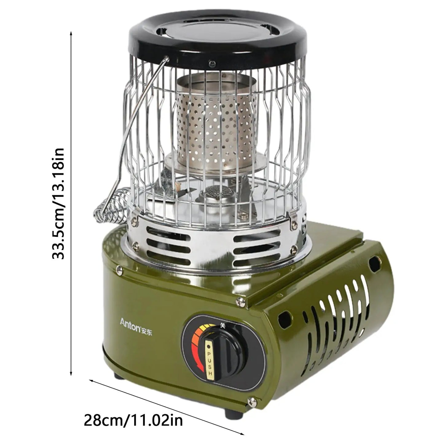 Outdoor Heater 1300W Portable Dual-Use Heating Stove Liquefied Gas Mini Tent Heater Grill Stove Tent Heater For Camping