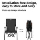 Shinetip Outdoor Camping Chair Furniture High Back Recliner Relax Lightweight Foldable Portable Adjustable Camping Kermit Chair