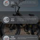 Jansno X50 Wide Fat Tire 20 Inch Mountain Ebike Variable Speed Travel Retro Off Road Beach Motorcycle Power Electric Bicycle