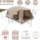 8-10 Person Camping Tent with 3 Door 2 Room Large Family Cabin Tents, Double Layer Waterproof Portable Tent,Big Tents