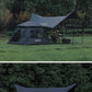 BLACKDOG Automatic One-touch Tent Quick Open Two Door Four Window Camping Outdoor Black Coated Waterproof Thickened