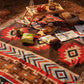 Outdoor Camping Mat with Tassel Retro Ethnic Bohemian Camping Tent Mattress Moisture-proof Polyester Cotton Travel Garden Rug