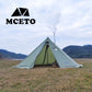 Lightweight Tipi Hot Tents with Stove Jack, Standing Room,Teepee Tent for Hunting, Family Team Camping,Brown, 6-8Persons