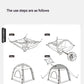 Naturehike ANGO AIR Dome Tent Camping Inflatable Tent for 3 People with Pump 150D Oxford Cloth Portable Easy Set Up 2-Doors