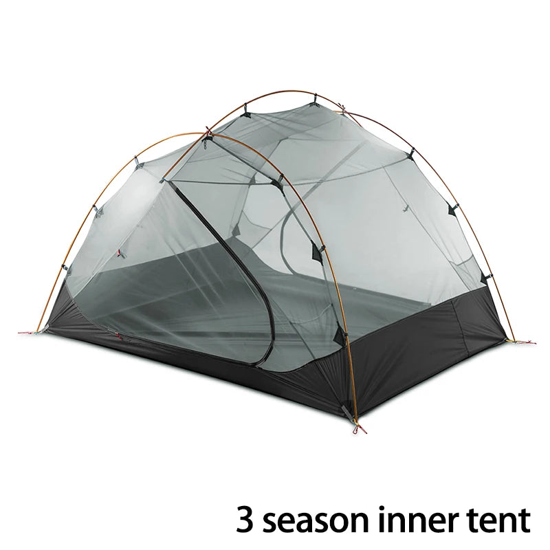 3F UL Gear Qinkong 3P 3-Person 4-Season Camping Tent 15D Silnylon Coating with Matching Ground Sheet Ultralight Outdoor