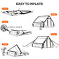 Large Inflatable Tent Tents for Outdoor Camping, Waterproof and Sunscreen, Family Dinner, 3-4 People