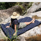 Outdoor Camping Double Inflatable Mattress Extra Wide Sleeping Pad Ultralight Folding Bed Sleeping Mat Car Travel Mat