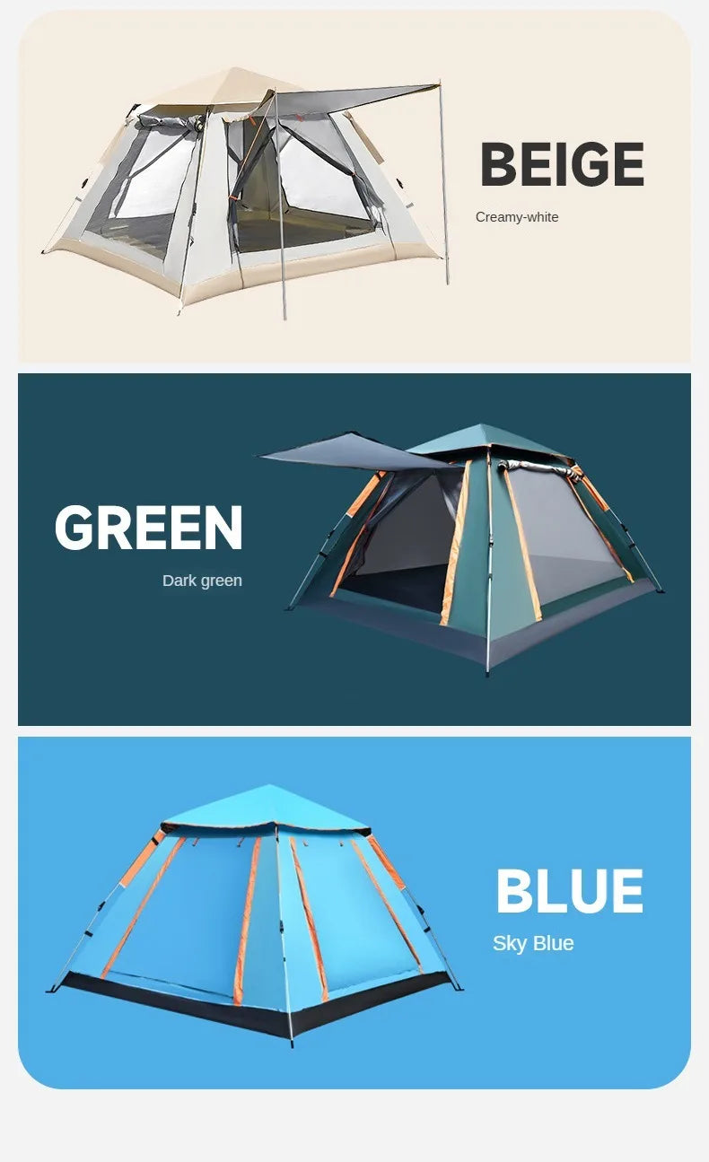 Folding tent camping equipment Outdoor camping tent Automatic spring quick-opening camping windproof sun protection park tent