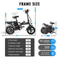 3 Speed Folding Ebike Electric Bike For Adults 48V 15AH 400W 32KM/H 14 inch Tire Electric Bicycle City USB Charging Port