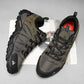 HIKEUP Four-Season Men's Hiking Shoes Outdoor Sports Genuine Leather Wear-Resistant Climbing Shoes Rubber Sole Trekking Sneaker