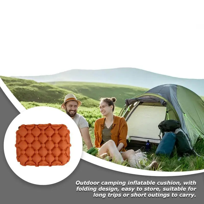 Inflatable Mattress For Sitting Outdoor Ultralights Seat Cushion Camping Sitting Pad Air Mat For Hiking Backpacking