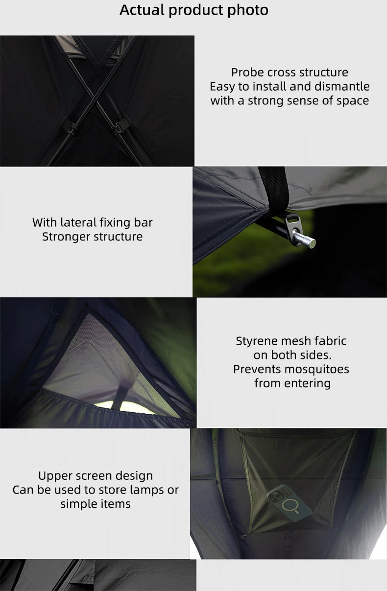 WELLHIKE Lightweight Camping Tent Rain And Sun Outdoor Hiking Backpacking Travel Hiking Tent Field Park Camping Equipment