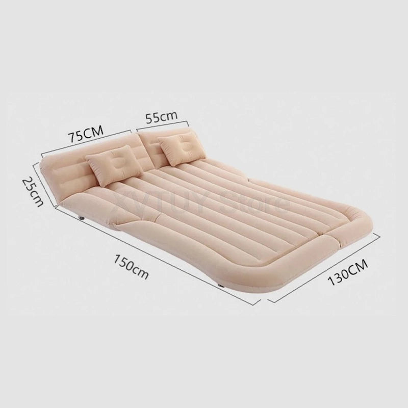 Universal Car Travel Inflatable Bed 175x130cm Foldable SUV Back Seat Trunk Mattress Air Bed Pillow for Travel Camping Outing