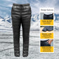 Outdoor Thermal Goose Down Pants Both Side Open Zipper Windproof Waterproof Camping Climbing Men Women Winter Trousers S-5XL