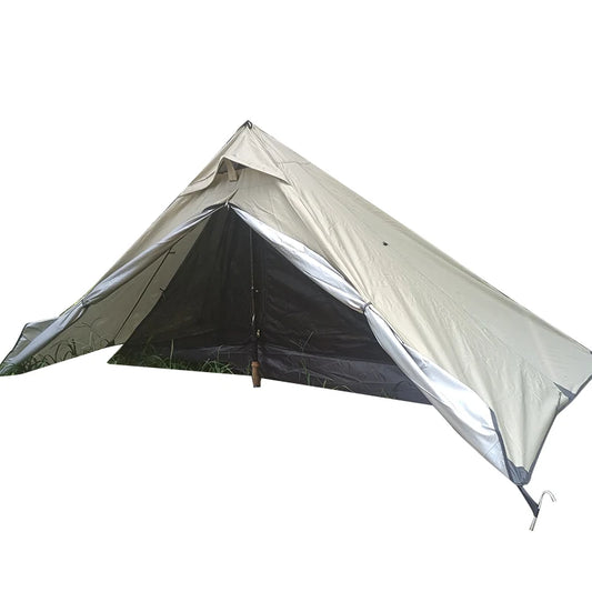 Ultralight Trekking Tent for 2 Person, Outdoor Backpacking Camping, Lightweight, Poleless Tent, Waterproof, 1-2 Person