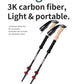 Naturehike Trekking Poles 2pcs Carbon Fiber Collapsible Telescopic Sticks Lightweight Walking Hiking Stick Climbing Stick