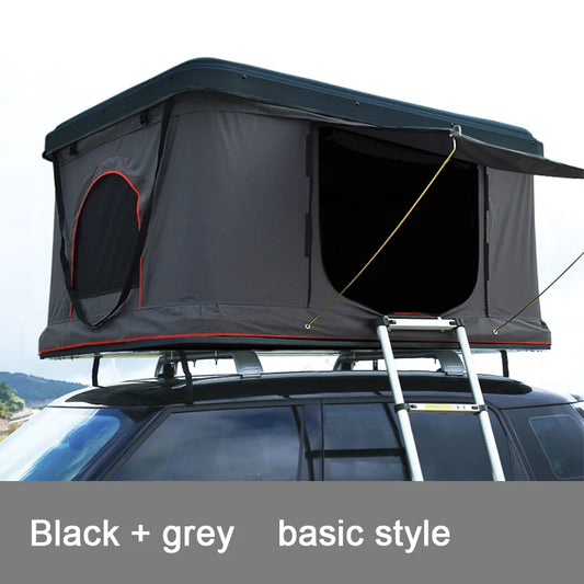 RTS hard aluminium outdoor waterproof folding  shell roof top tent for camping