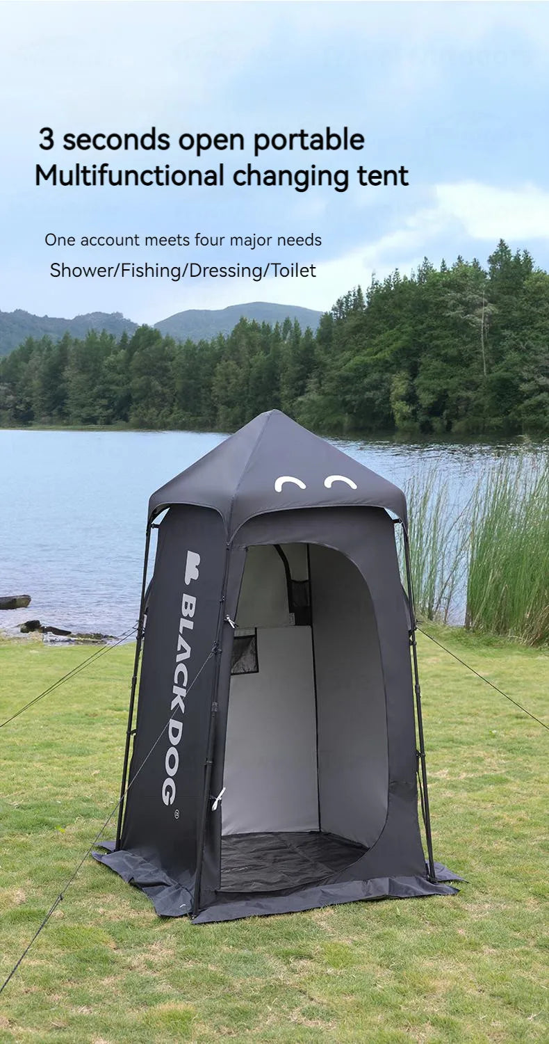 Naturehike BLACKDOG One-touch Shower Tent Automatic Cabin Toilet Beach Tent Waterproof Sunscreen Privacy Outdoor Changing Room