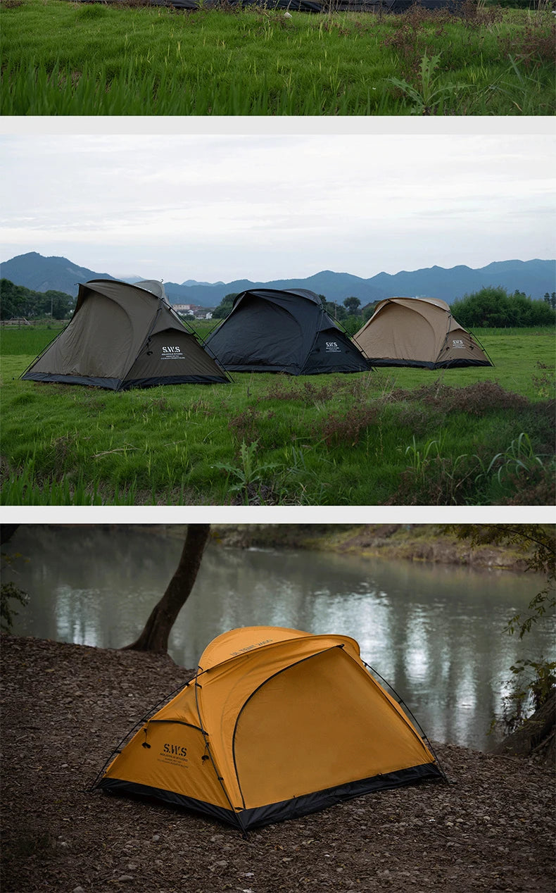 WELLHIKE Lightweight Camping Tent Rain And Sun Outdoor Hiking Backpacking Travel Hiking Tent Field Park Camping Equipment