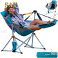 KingCamp Camping Chair, Hammock Chair, Folding Rocking Chair, Aluminum Adjustable Back Swing , Chair with Removable Footrest