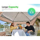 8x8 Pop-Up Canopy Tent with Sidewall & Roller Shutter Ventilation Window, Outdoor Gazebo Closed Waterproof, Bonus 4 Sandbags