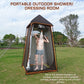 Heavy Duty Shower Tent Outdoor Camping Portable Toilet Tent Privacy Changing Room for Seaside Beach Travel Removable Bathroom