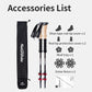 Naturehike Trekking Poles 2pcs Carbon Fiber Collapsible Telescopic Sticks Lightweight Walking Hiking Stick Climbing Stick