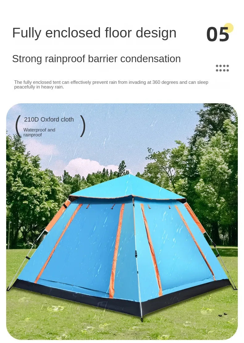 Folding tent camping equipment Outdoor camping tent Automatic spring quick-opening camping windproof sun protection park tent