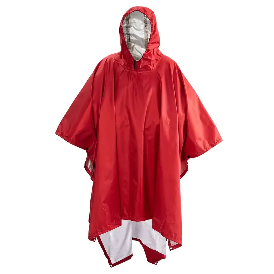 3 In 1 Outdoor Military Waterproof Raincoat Rain Coat Men Raincoat Women Awning From The Rain Motorcycle Rain Poncho Picnic Mat