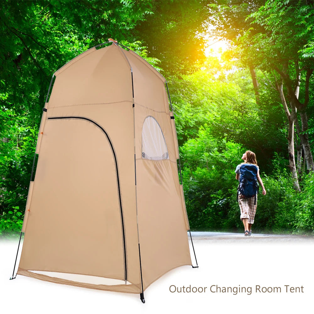 Portable Outdoor Shower Tent Bath Changing Fitting Room Privacy Toilet Camping Beach Shelter hiking Dressing Cabin Wardrobe