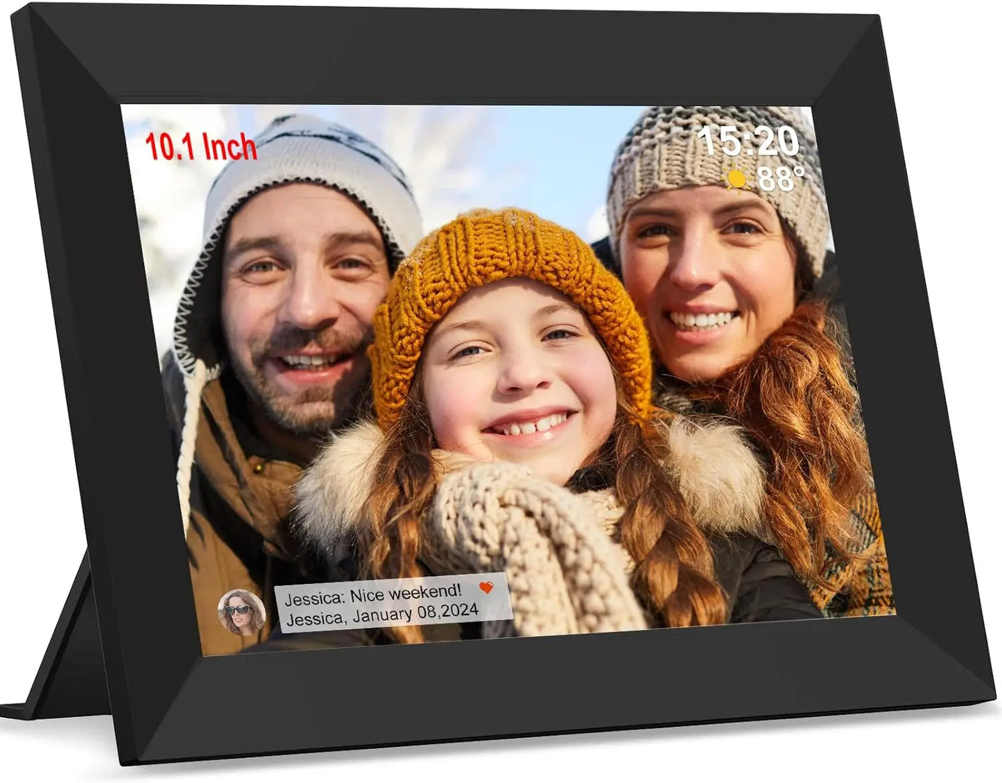 15.6 Inch Large Digital Picture Frame WiFi Electronic Smart Digital Photo Frame 32GB 1920 * 1080 IPS Touch Screen Wall Mountable