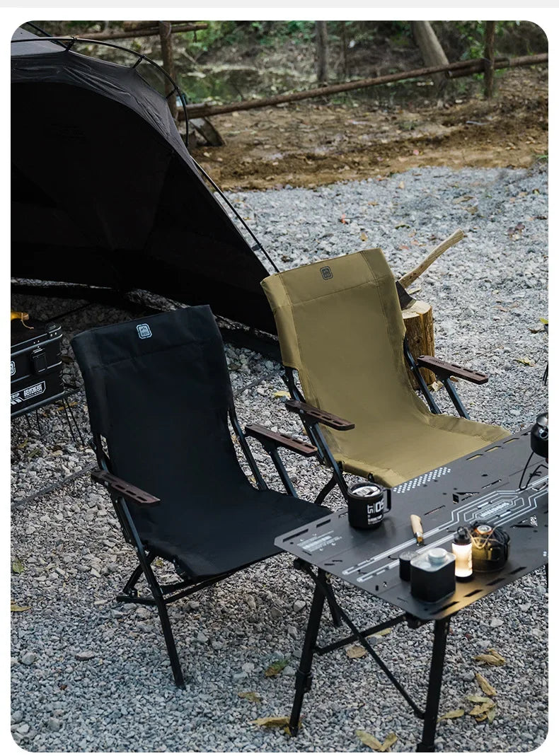 Shinetip Outdoor Camping Chair Furniture High Back Recliner Relax Lightweight Foldable Portable Adjustable Camping Kermit Chair