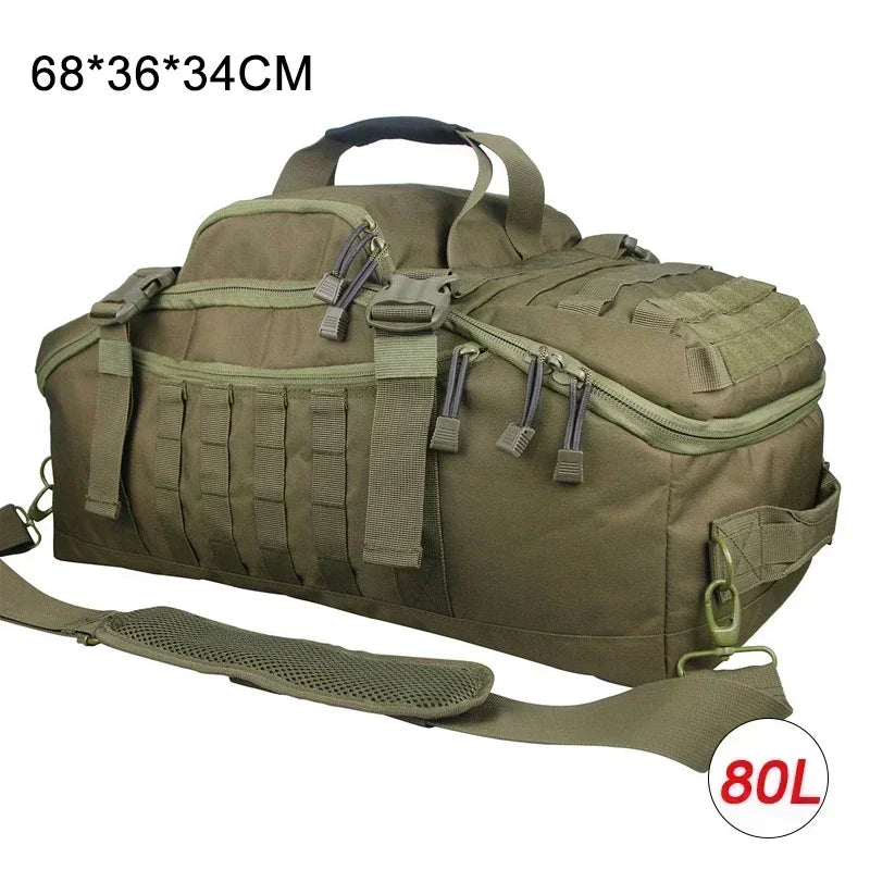 35L 50L 80L Outdoor Mountaineering Bag Molle Tactical Backpack Large Duffel Bag Hiking Camping Travel Bags