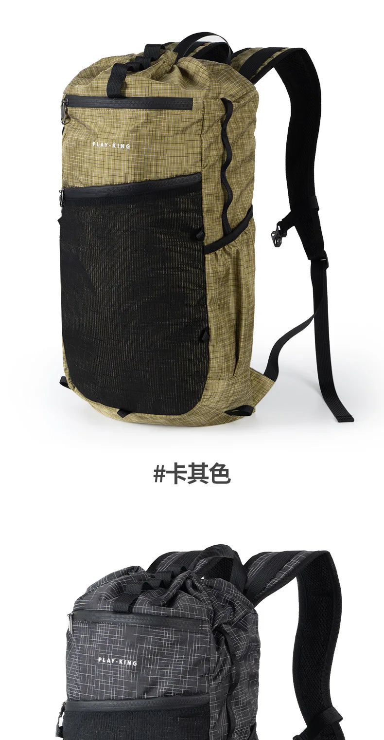 Outdoor Hiking Bag Trekking Backpack Lightweight Waterproof Camping Sports Ultra-light Foldable Running Bags 20L Commuting