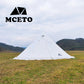 Lightweight Tipi Hot Tents with Stove Jack, Standing Room,Teepee Tent for Hunting, Family Team Camping,Brown, 6-8Persons