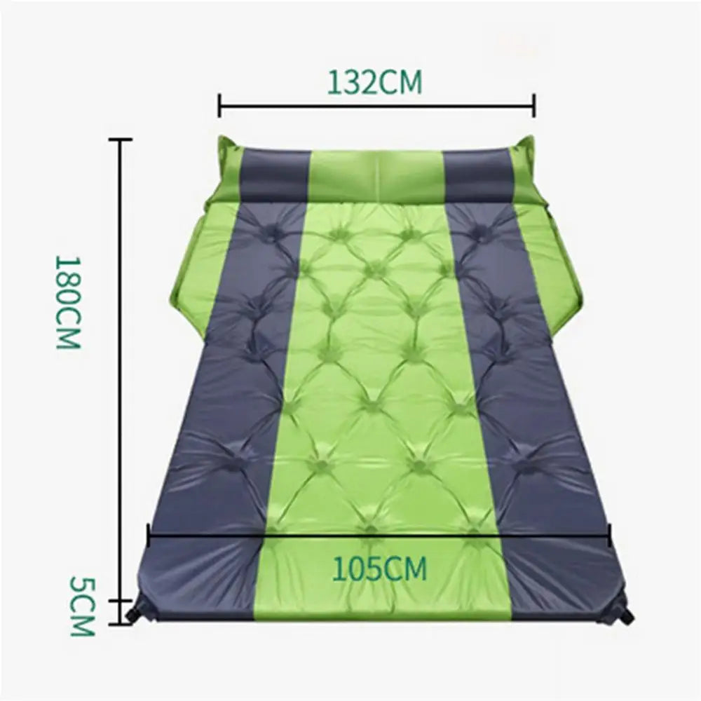 180*132*5cm Car Air Inflatable Travel Mattress 3pcs Set Auto Blow Up Camping Bed Outdoor Air Mattress Raised Airbed In The Car