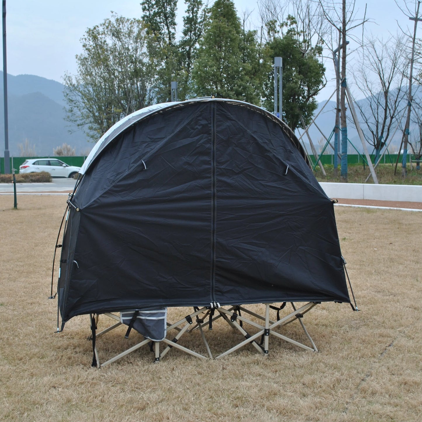 Solo Durable Camping Cot Tent with Waterproof Warm Features 4000mm Lightweight Design Camping equipment- exclude bed