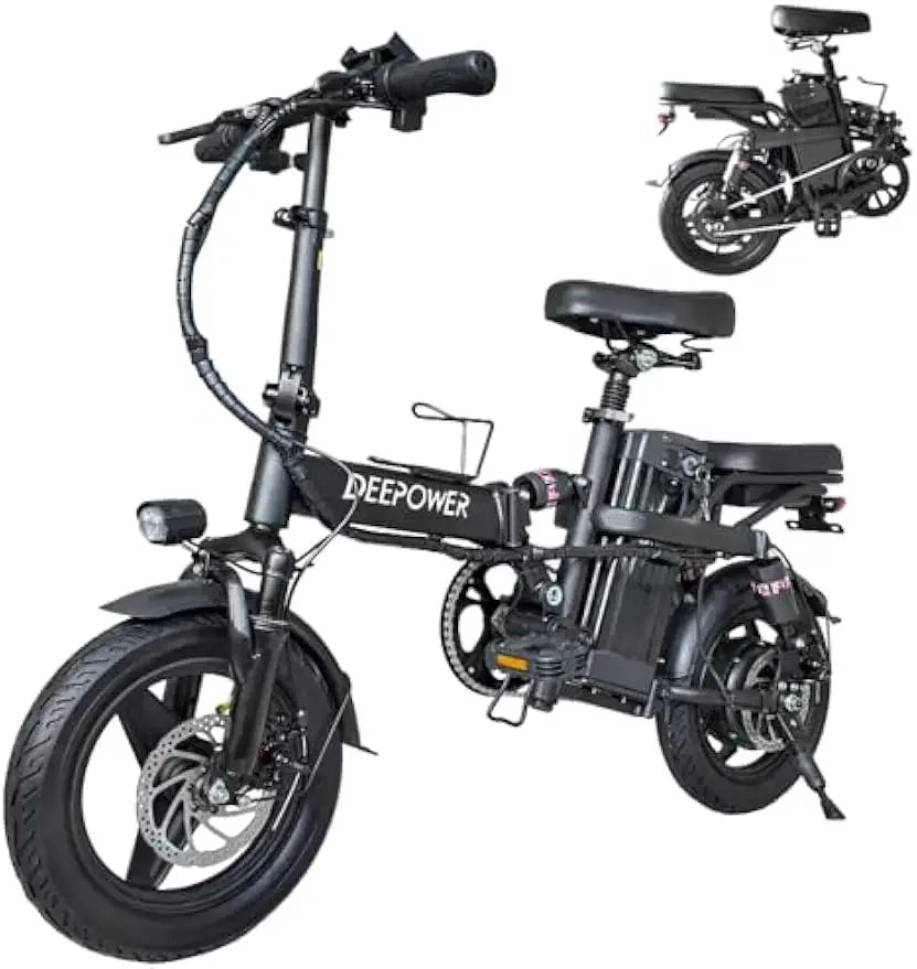 Folding Electric Bike 600WPeak Brushless,Max 70miles Range(Pure Electricity),Commuter Ebike for Adults & Teens,UL 2849 Certified